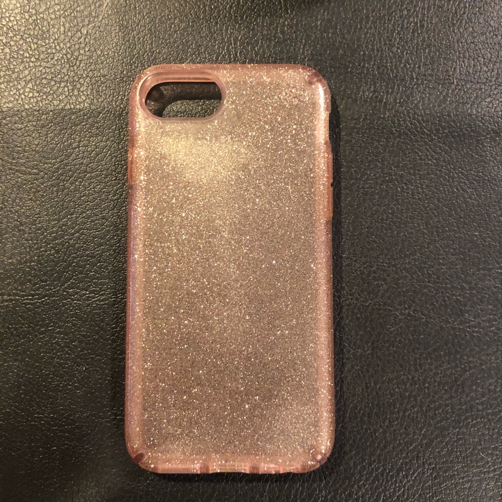 iPhone 6/7/8 speck pink/sparkle phone case